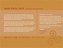 Tablet Screenshot of drmarydavis.com